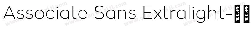 Associate Sans Extralight字体转换